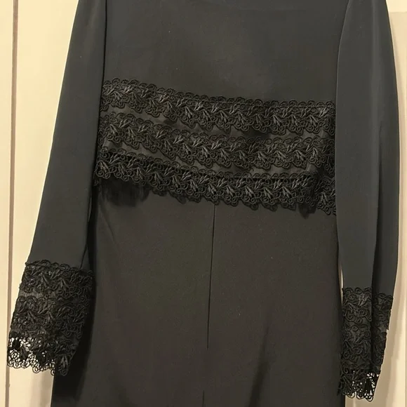 MARY McFADDEN DRESS SIZE  2 COLOR BLACK  100 0/0 SILK - Picture 8 of 11